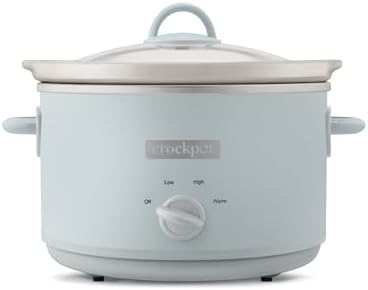 4.5 Quart Manual Slow Cooker – Macaroon Blue - Curated Catalog H7