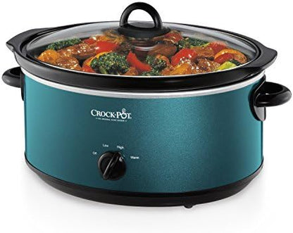 7 Quart Manual Slow Cooker – Turquoise - Curated Catalog G9