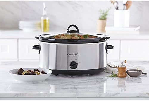 7 Quart Oval Manual Slow Cooker – Stainless Steel - Curated Catalog T4