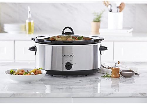 7 Quart Oval Manual Slow Cooker – Stainless Steel - Curated Catalog T4