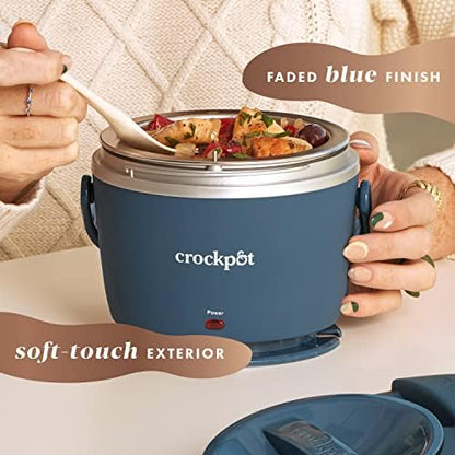 Electric Lunch Box Food Warmer 20oz – Faded Blue - Curated Catalog I5