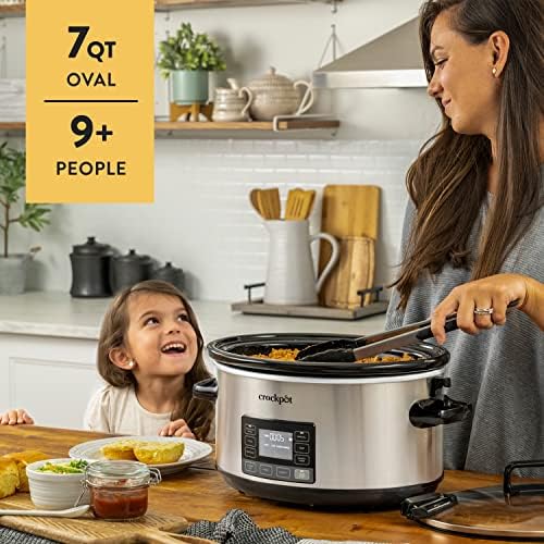 7 Quart Portable Programmable Slow Cooker with Timer - Curated Catalog D8