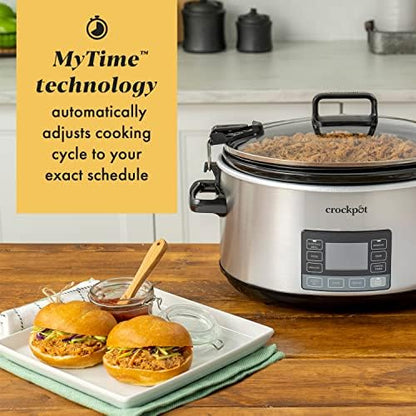 7 Quart Portable Programmable Slow Cooker with Timer - Curated Catalog D8