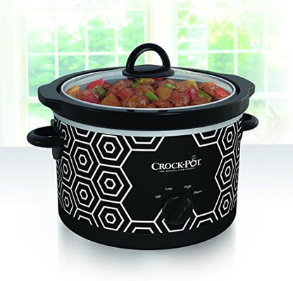 4.5 Quart Portable Slow Cooker – Black & White - Curated Catalog T9