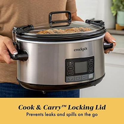 7 Quart Portable Programmable Slow Cooker with Timer - Curated Catalog D8