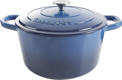 3 Quart Enameled Cast Iron Dutch Oven – Aqua - Curated Catalog W6