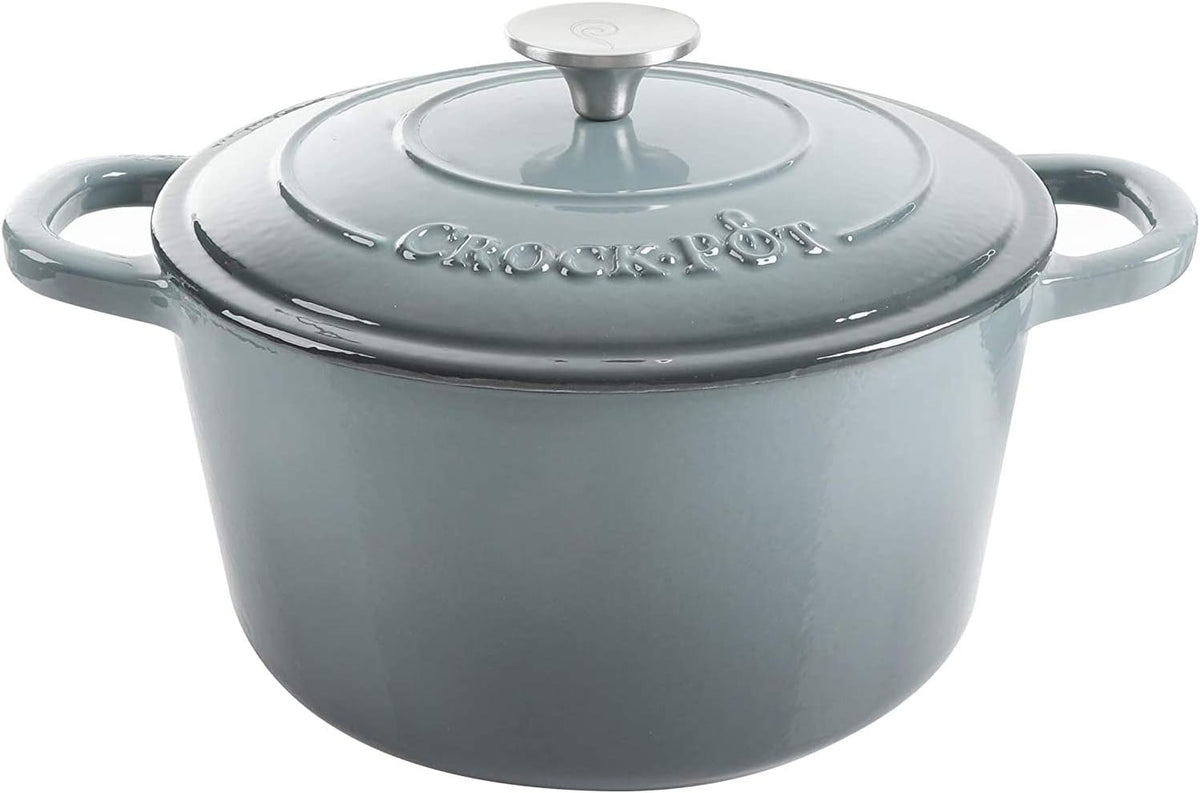 3 Quart Enameled Cast Iron Dutch Oven – Aqua - Curated Catalog W6