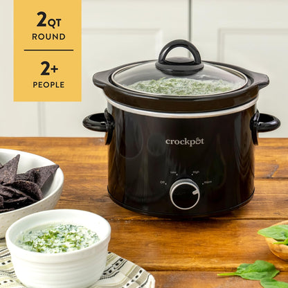 2 Quart Mini Slow Cooker – Classic Compact Cooker - Curated Catalog I8